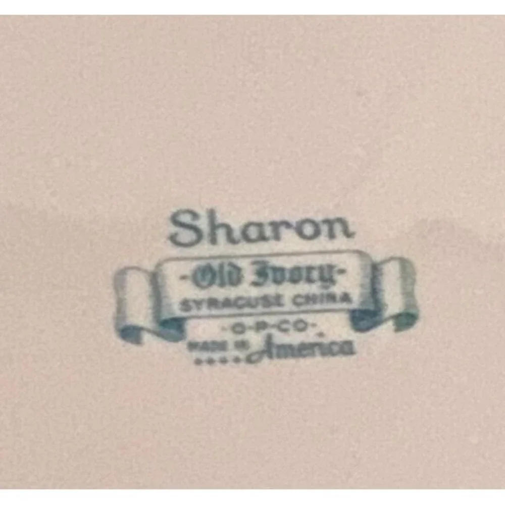 Syracuse‎ Old Ivory Sharon Gravy Boat w/ attached underplate USA HTF